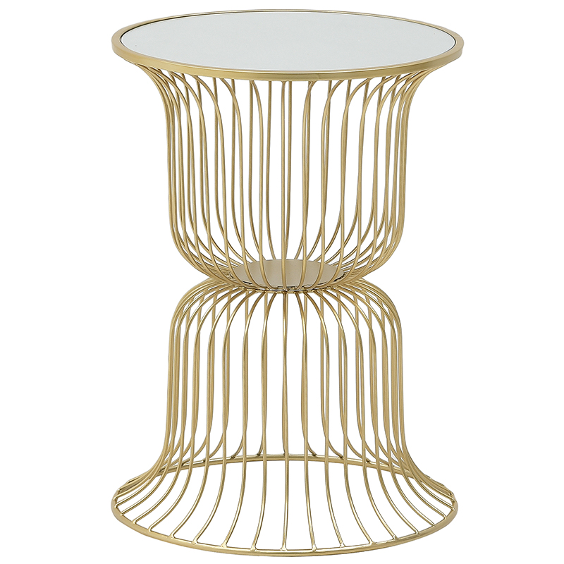 Круглый приставной стол Anthony Gold Side Table  в Перми | Loft Concept 