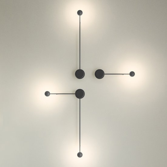 Бра Pin Wall Light black Белый в Перми | Loft Concept 