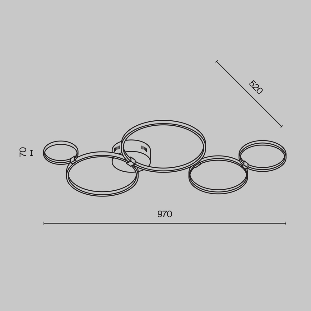 Потолочный светильник Olympia 3000-4000К 43Вт в Перми