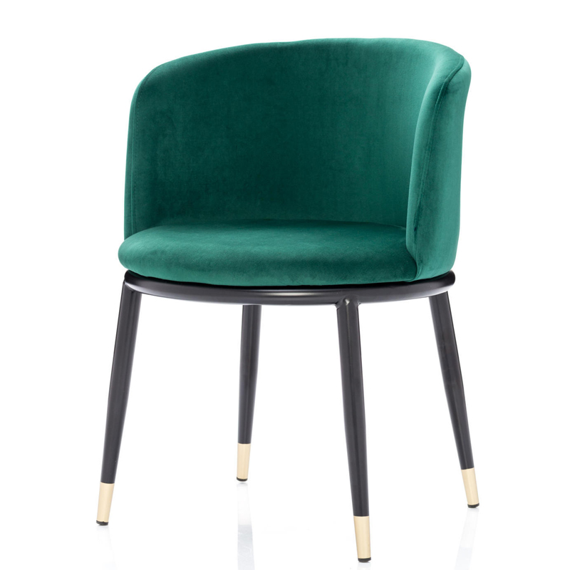 Стул Dining Chair Foucault Green Зеленый Черный Золотой в Перми | Loft Concept 