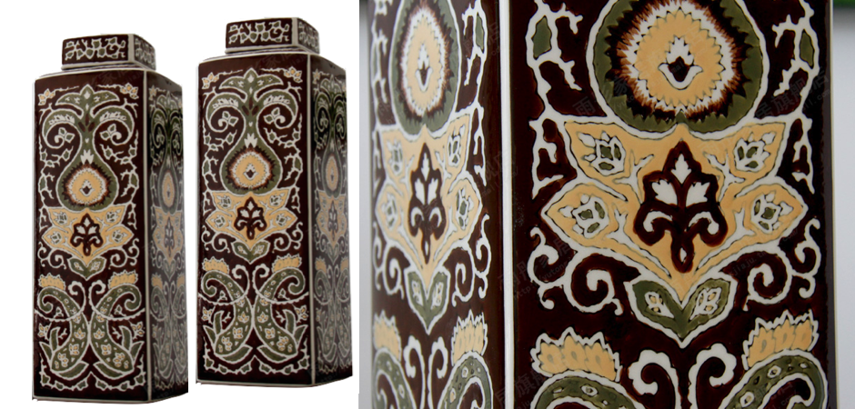Ваза Brown ornament Ваза Brown ornament - Loft-Concept в Перми