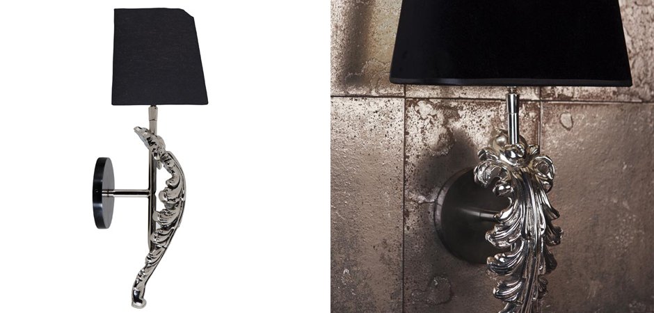 Бра Eichholtz Wall Lamp Beau Site Nickel+Black Бра Eichholtz Wall Lamp Beau Site Nickel+Black - Loft-Concept в Перми