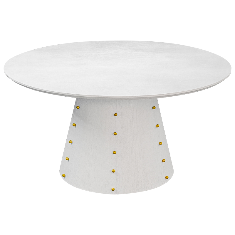 Las Vegas Table White Burl Обеденный Стол ivory ( слоновая кость ) Золотой в Перми | Loft Concept 