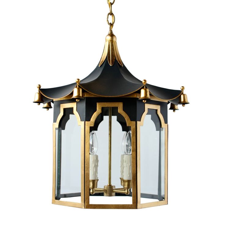 Люстра Pendant Lamp Chinese Pagoda Черный Золотой в Перми | Loft Concept 