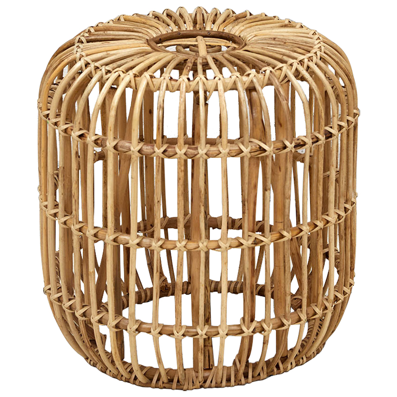 Плетеный приставной столик Wicker Side Table Древесина в Перми | Loft Concept 