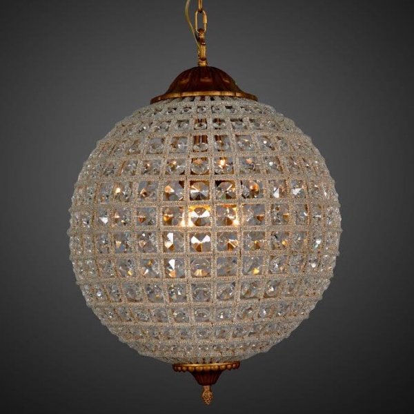 Люстра RH 19th c. Casbah Crystal Pendant 45 Темная бронза винтаж в Перми | Loft Concept 