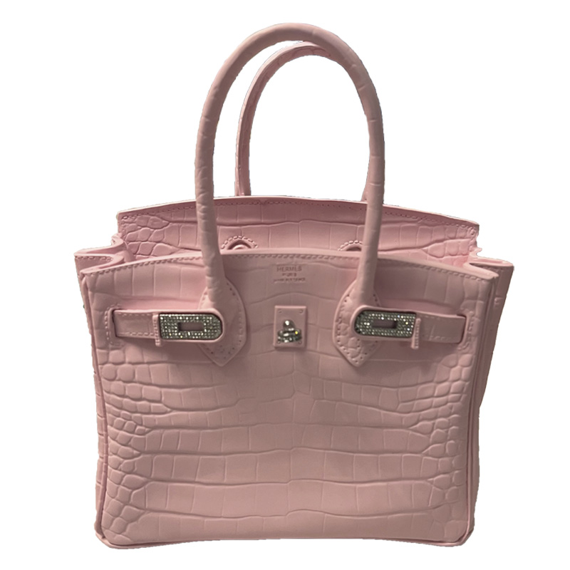 Декоративная ваза в виде сумки Birkin Bag Vase Pink Розовый в Перми | Loft Concept 