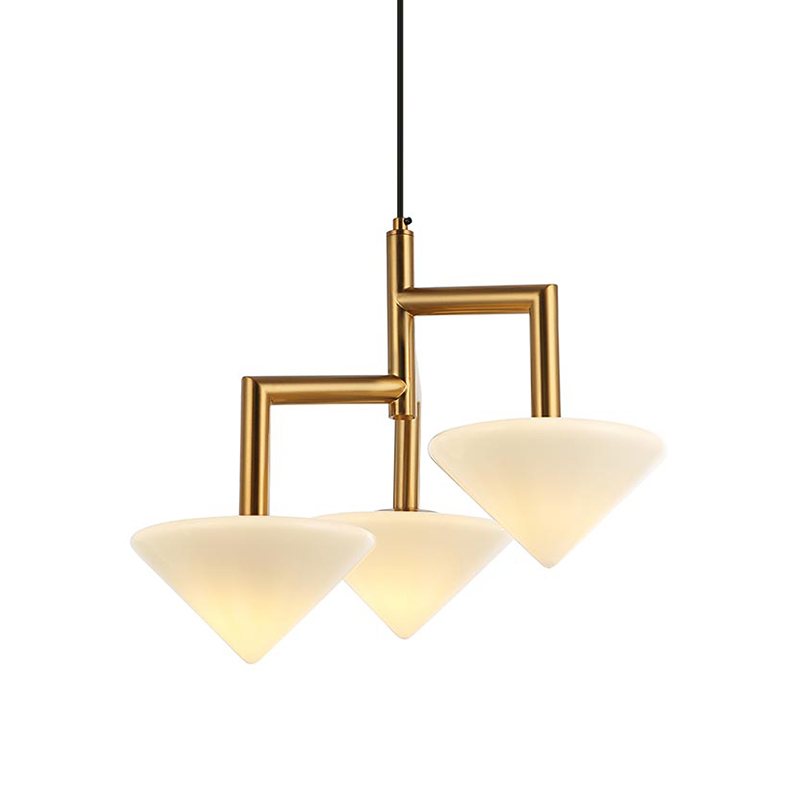 Люстра Acantha Gold Lamp Золотой Белый в Перми | Loft Concept 