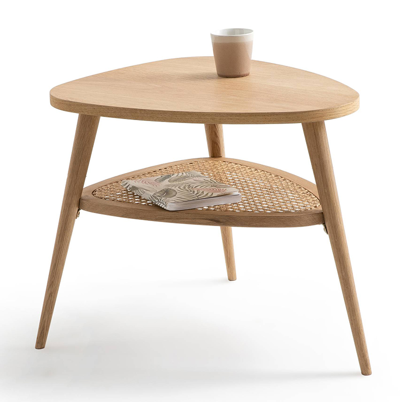 Приставной стол Morten Wicker Side Table 3 legs Светлый дуб в Перми | Loft Concept 