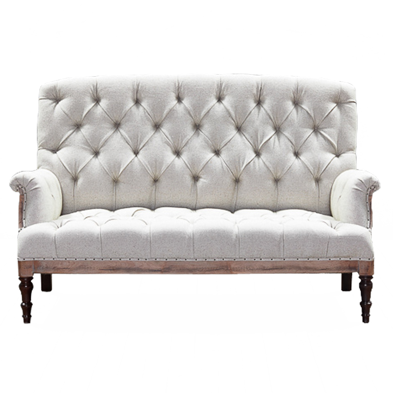 Диван Grace Sofa White Белый Коричневый в Перми | Loft Concept 