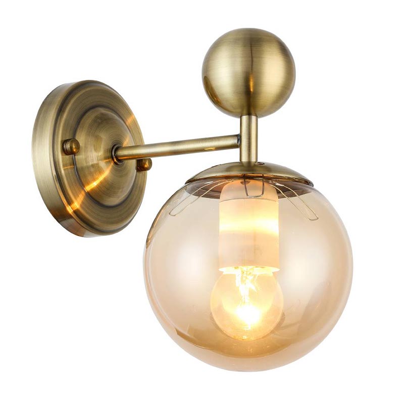 Бра Demian Bronze Wall Lamp Бронза Янтарный в Перми | Loft Concept 