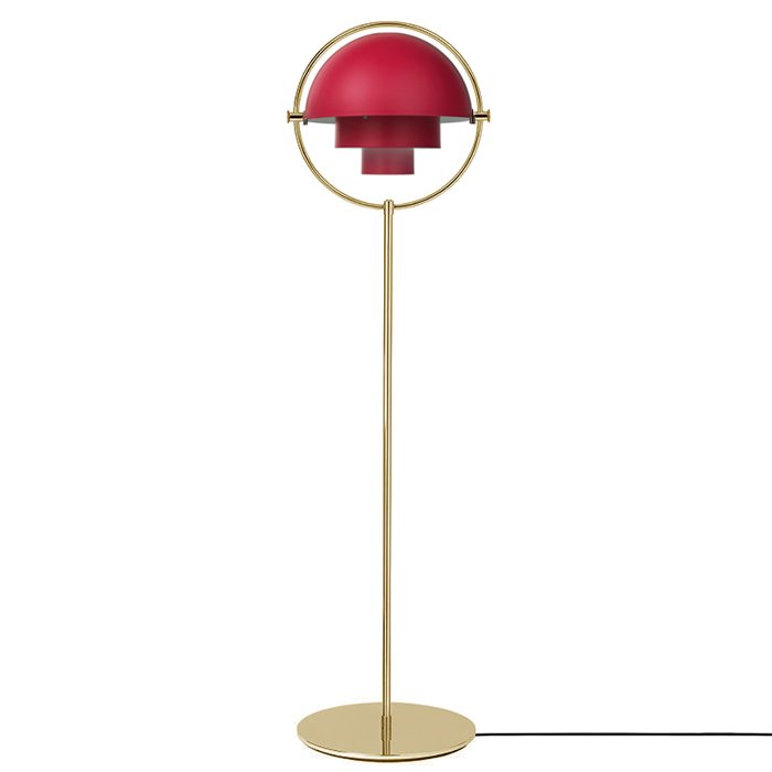 Торшер Louis Weisdorff Multi-lite floor lamp Red Золотой Красный в Перми | Loft Concept 