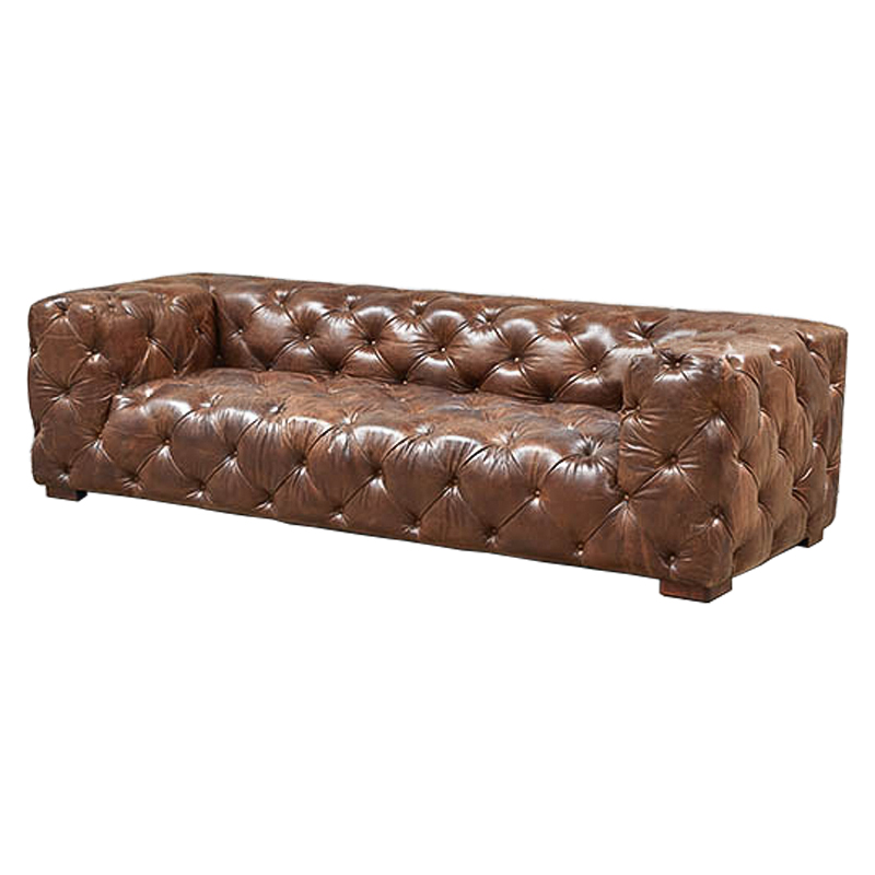 Диван Soho tufted brown vintage leather Коричневый в Перми | Loft Concept 