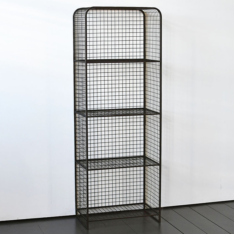 Стеллаж Knott Industrial Metal Rust Rack Черный в Перми | Loft Concept 