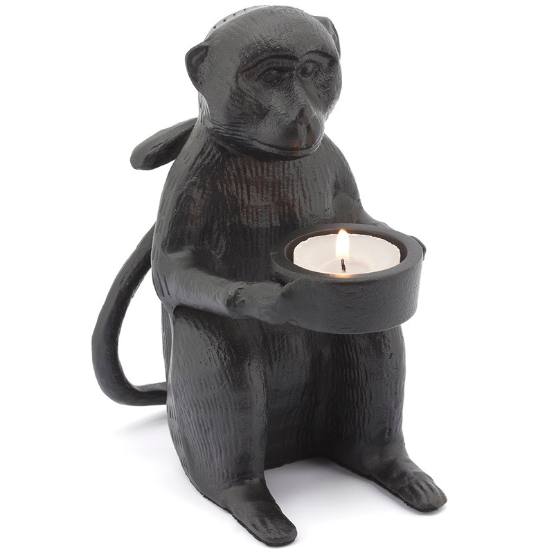 Подсвечник CANDLEHOLDER MONKEY ALLU Черный в Перми | Loft Concept 