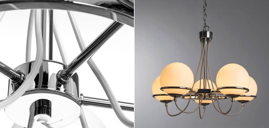 Люстра Melissa Chandelier Chromium 5 Люстра Melissa Chandelier Chromium 5 - Loft-Concept в Перми