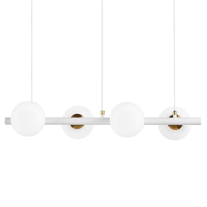 Светильник Bubble Stik four Chandelier Белый Золотой в Перми | Loft Concept 