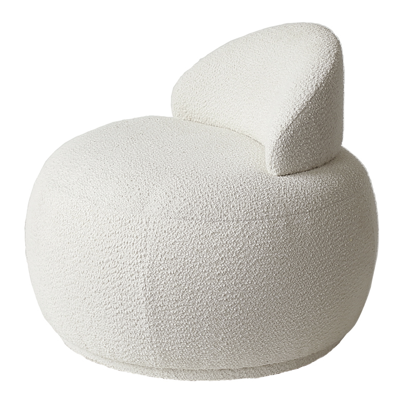 Кресло Boucle Snowball Armchair Белый в Перми | Loft Concept 