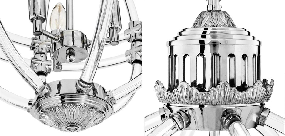 Люстра Eichholtz Chandelier Impero Silver Люстра Eichholtz Chandelier Impero Silver - Loft-Concept в Перми