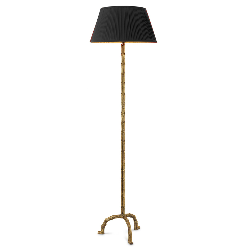 Торшер Eichholtz Floor Lamp Le Coultre Винтажная латунь Черный в Перми | Loft Concept 