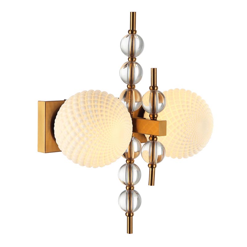 Бра Addelyn Sconce Белый Латунь в Перми | Loft Concept 