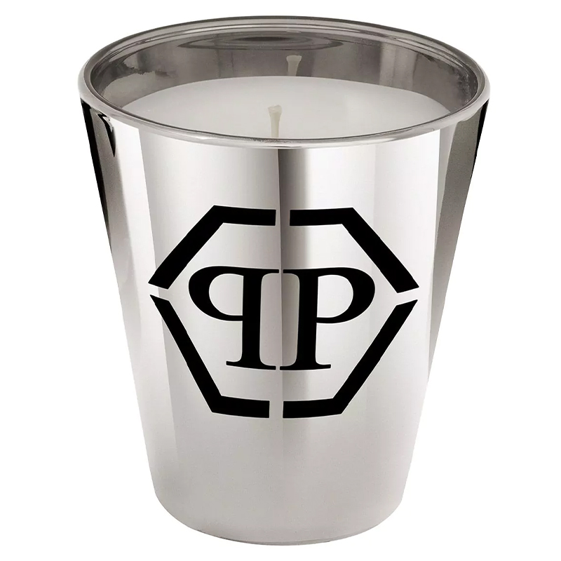 Свеча Philipp Plein Candle Empire Platinum M Серебряный Белый Черный в Перми | Loft Concept 