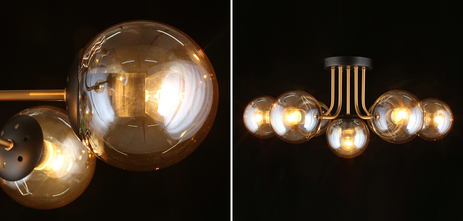Потолочный светильник Smoky Sphere Потолочный светильник Smoky Sphere - Loft-Concept в Перми