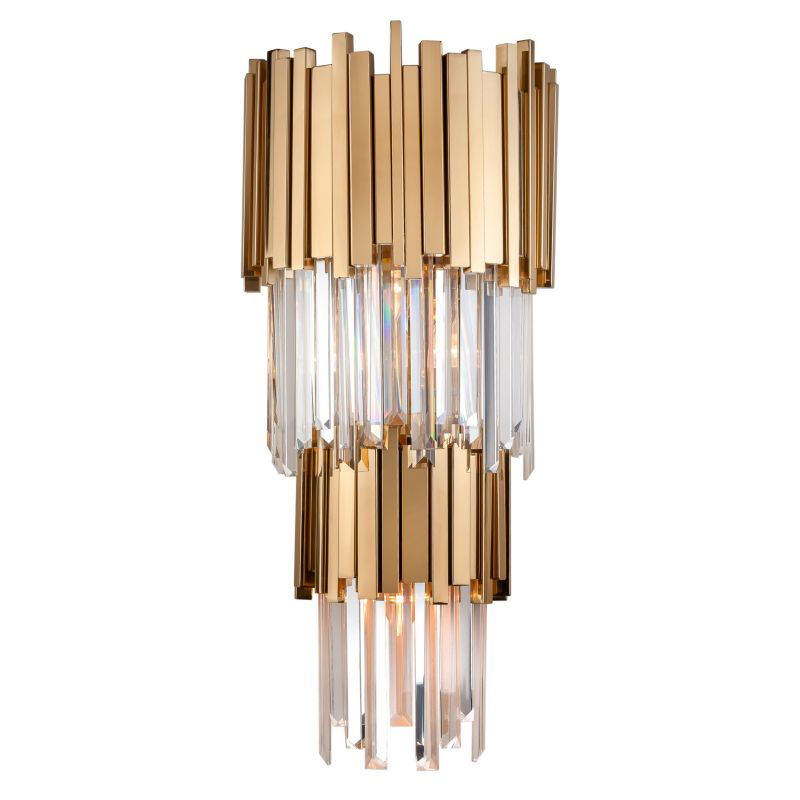 Бра Luxxu Modern Cascade Wall Lamp Gold 71 Золотой Прозрачное Стекло в Перми | Loft Concept 