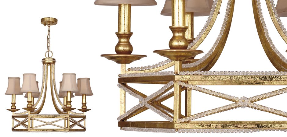 Люстра Foiling Spider Web Gold 6 Люстра Foiling Spider Web Gold 6 - Loft-Concept в Перми