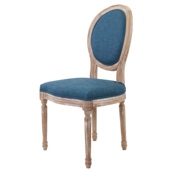 Стул French chairs Provence Indigo Chair Голубой пастельный Бежевый в Перми | Loft Concept 