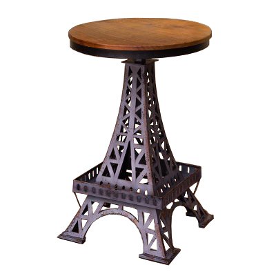 Барный стул Eiffel Tower Bar Stool Коричневый Черный в Перми | Loft Concept 