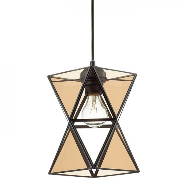 Подвесной светильник PolyPyramid Glass Pendant Cognac Янтарь (Amber) в Перми | Loft Concept 