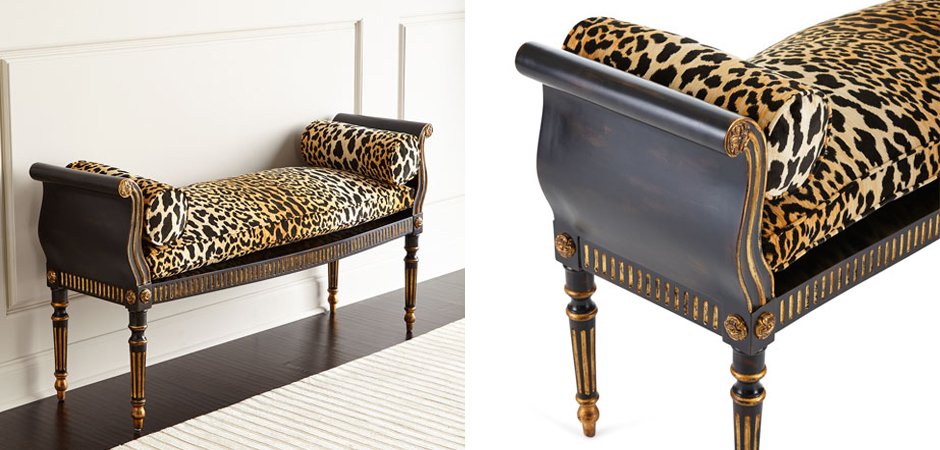 Оттоманка Attina Leopard Bench Оттоманка Attina Leopard Bench - Loft-Concept в Перми