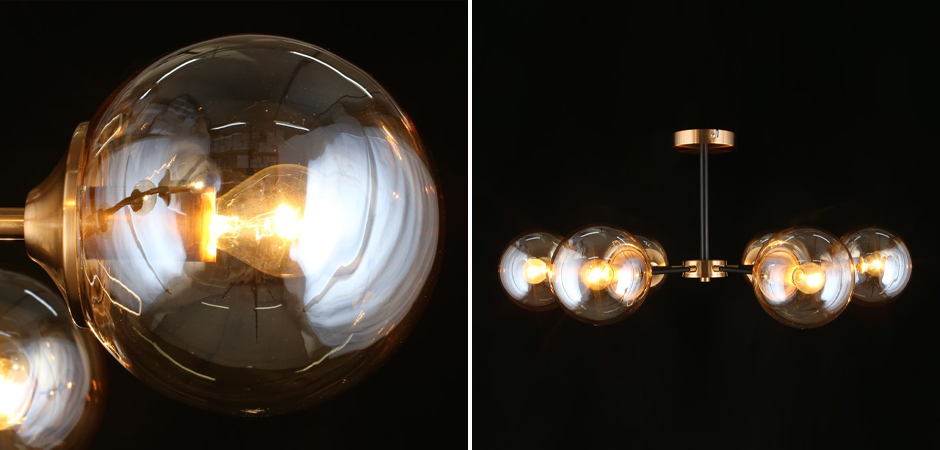 Потолочный светильник Smoky Sphere Champagne Потолочный светильник Smoky Sphere Champagne - Loft-Concept в Перми
