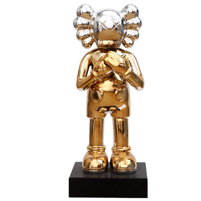 Статуэтка KAWS Gradient Gold Silver on stand Золотой Серебряный в Перми | Loft Concept 