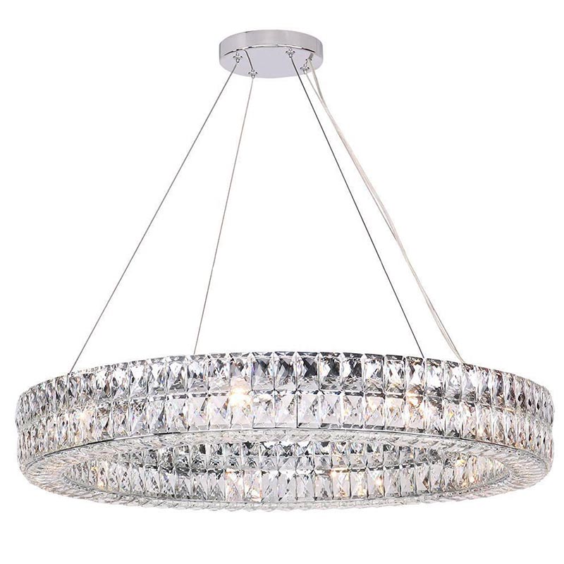 Люстра Crystal Regena Chrome Chandelier 18 Хром Прозрачный (Transparent) в Перми | Loft Concept 