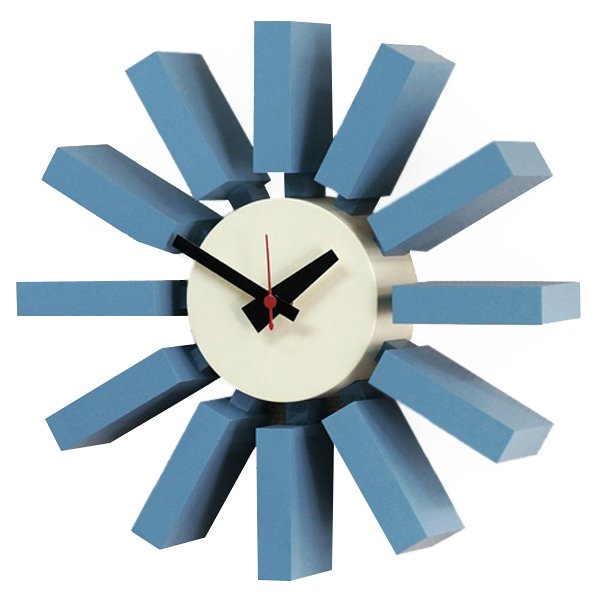 Часы George Nelson Block Clock Blue Голубой в Перми | Loft Concept 