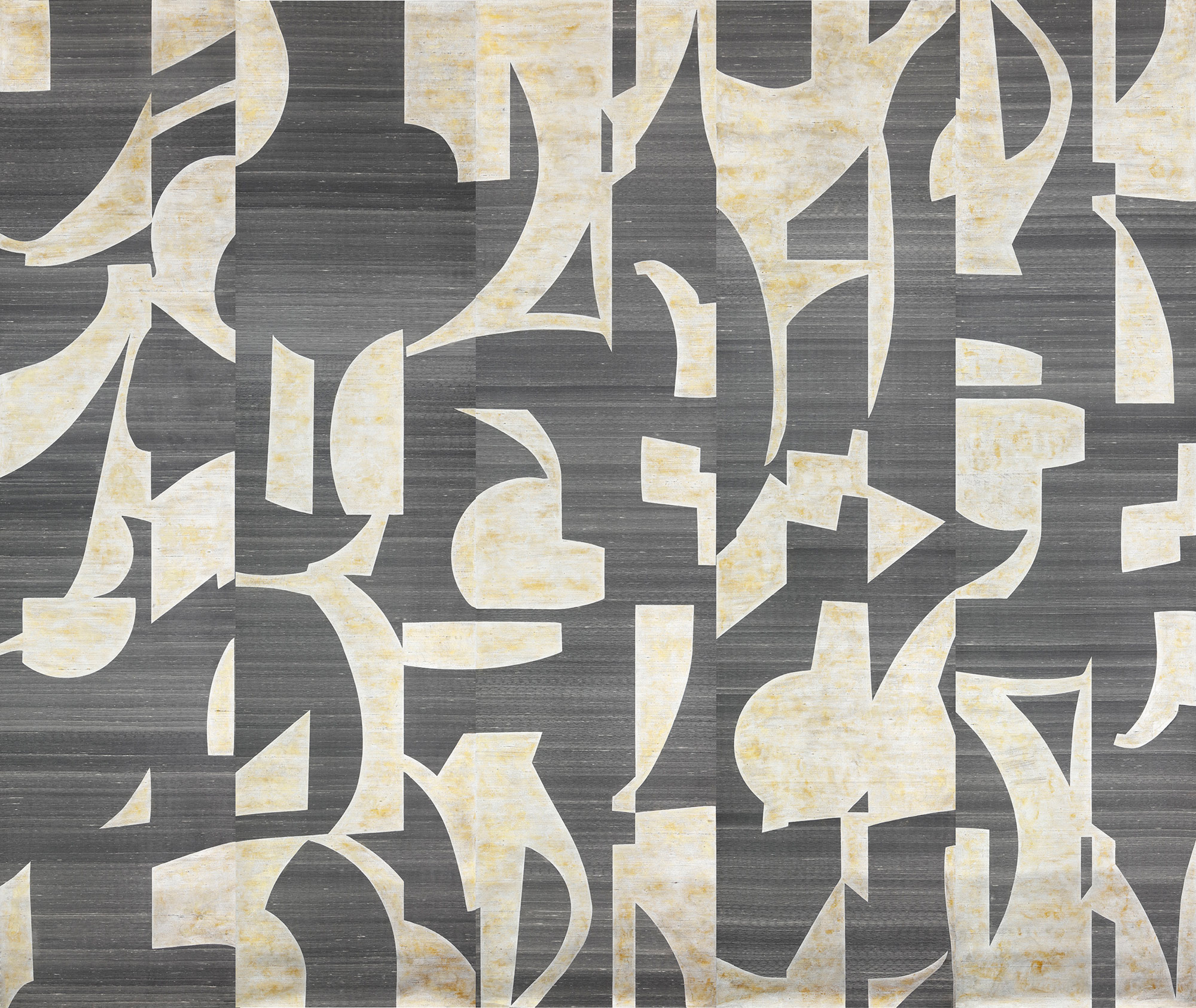 Обои ручная роспись в стиле Арт-деко Symphony Original colourway on Arkose silk dupion Обои ручная роспись в стиле Арт-деко Symphony Original colourway on Arkose silk dupion - постер Loft-Concept в Перми