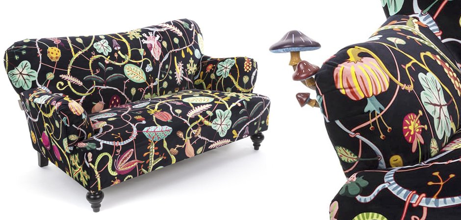 Диван Seletti Botanical Diva Sofa Black Диван Seletti Botanical Diva Sofa Black - Loft-Concept в Перми