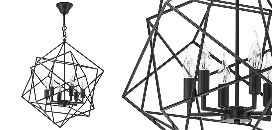 Люстра CUBIST Chandelier Black Люстра CUBIST Chandelier Black - Loft-Concept в Перми