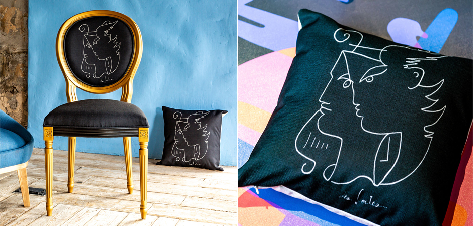 Декоративная подушка White Silhouette Orpheus Pillow Декоративная подушка White Silhouette Orpheus Pillow - Loft-Concept в Перми