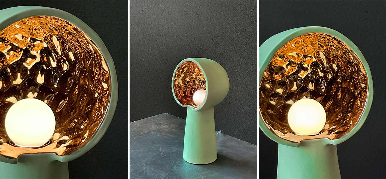 Настольная лампа KENI medium (мятный) - фото №3