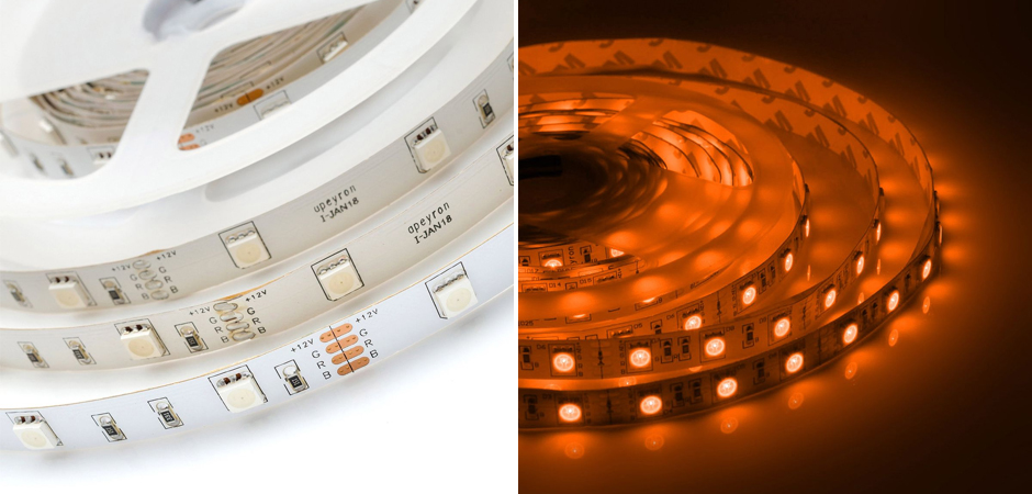 Комплект светодиодной ленты 7,2W/m 30LED/m 3528SMD разноцветный 5M Комплект светодиодной ленты 7,2W/m 30LED/m 3528SMD разноцветный 5M - Loft-Concept в Перми