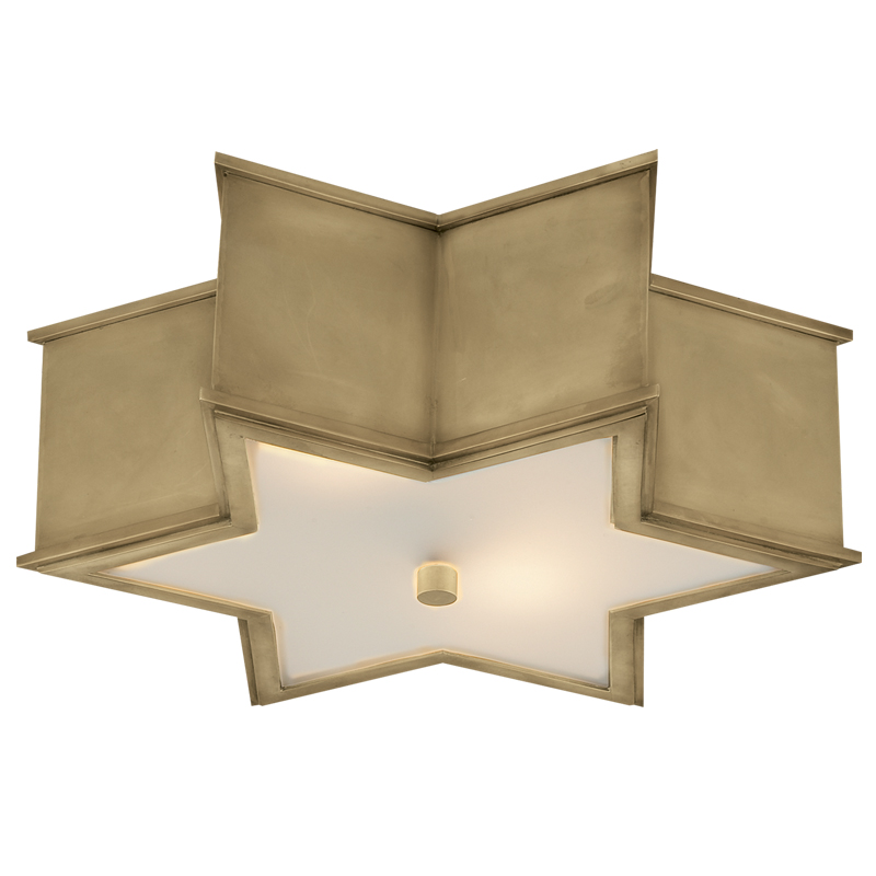 Потолочный светильник Звезда Sophia Flush Mount Brass Латунь в Перми | Loft Concept 