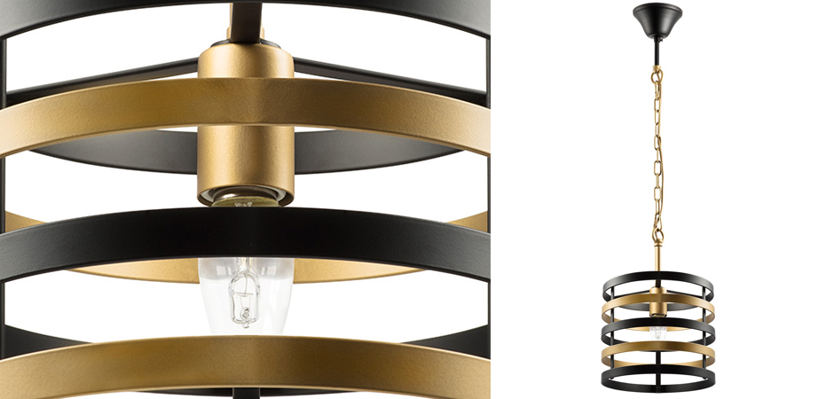 Подвесной светильник Gold Stripes Chandelier Подвесной светильник Gold Stripes Chandelier - Loft-Concept в Перми