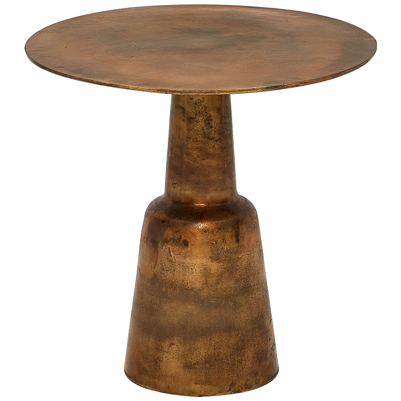 Обеденный стол Dining Table Round Vintage Copper Медь Обеденный стол Dining Table Round Vintage Copper Медь в Перми | Loft Concept