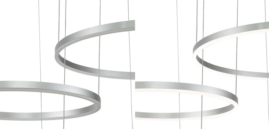 Подвесной светильник Neo Circles Triple Silver Подвесной светильник Neo Circles Triple Silver - Loft-Concept в Перми