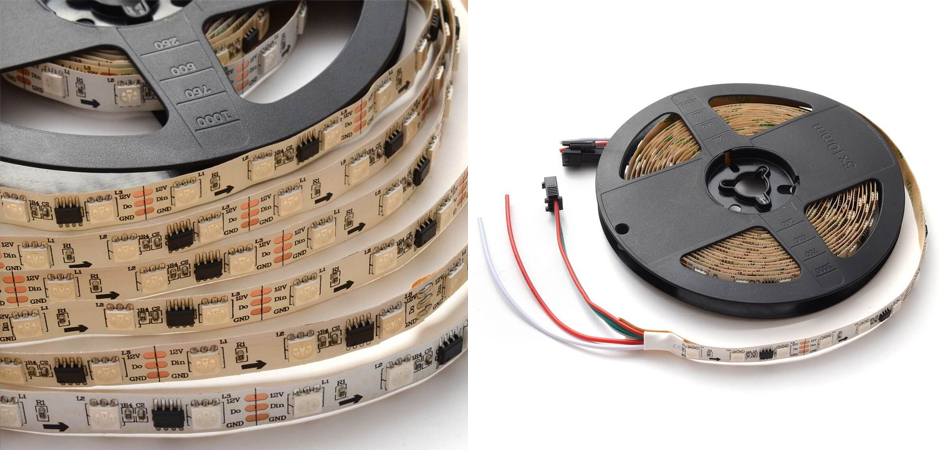 Комплект цифровой светодиодной ленты 14,4W/m 60Led/m 5050SMD разноцветная 5M Комплект цифровой светодиодной ленты 14,4W/m 60Led/m 5050SMD разноцветная 5M - Loft-Concept в Перми