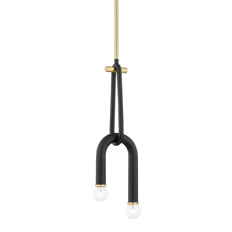 Светильник Paulson floppy pendant gold Черный Золотой в Перми | Loft Concept 