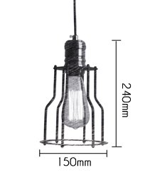 Подвесной светильник Loft Industrial Cage Filament Pendant в Перми